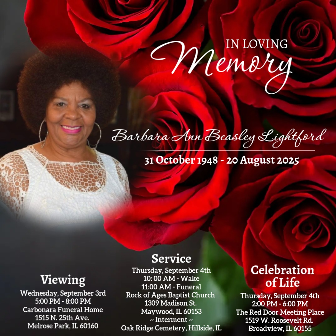 Arrangements for Barbara Ann Beasley Lightford
